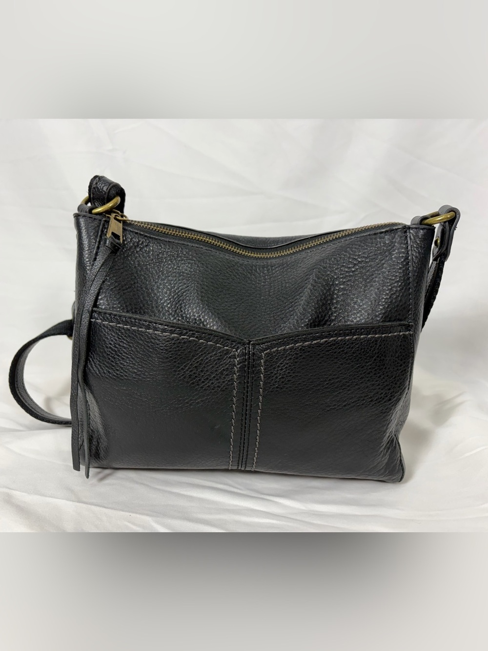 The Sak Alameda Leather Crossbody Black